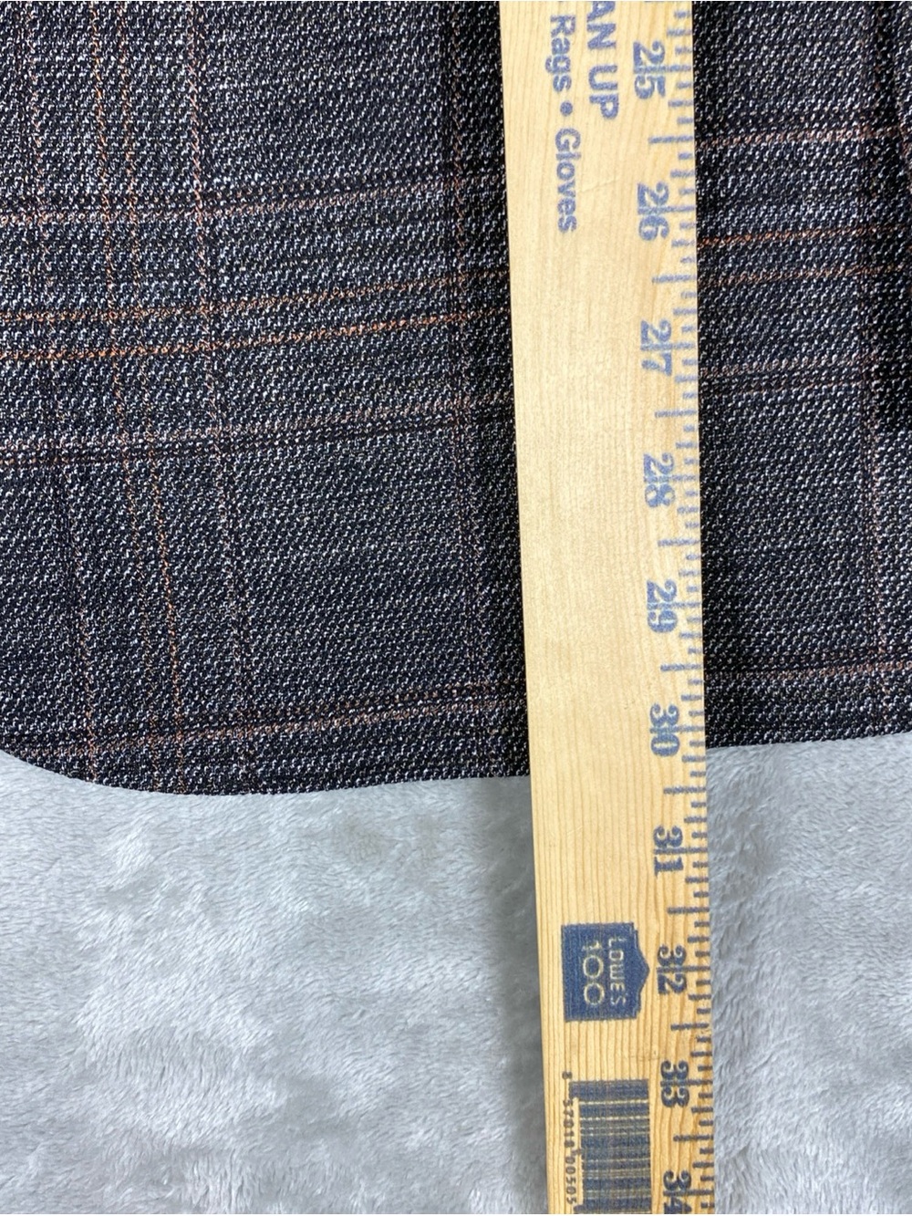 Joseph Abboud Heritage Men’s 42R Blazer Gray Brown Plaid Stretch 2 Button - Picture 8 of 12